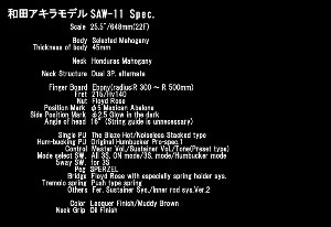 AKIRA WADA MODEL (SAW-11) spec.